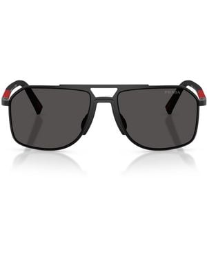 Prada Linea Rossa Metal Pr B51S Pilot Sunglasses - Black