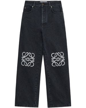 Loewe Anagram Baggy Jeans - Black