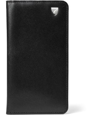 Aspinal of London Leather Long Wallet - Black
