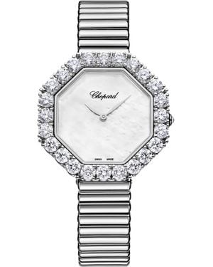 Chopard And Diamond Octagonal L'Heure Du Diamant Watch - Metallic