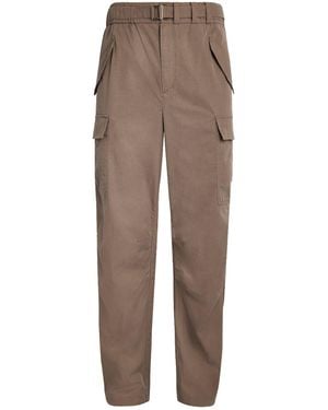 Jonathan Simkhai Cotton-Blend Wide-Leg Garrett Cargo Pants - Brown