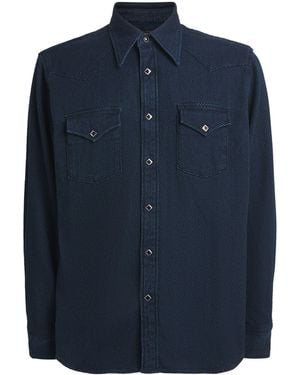 Kapital Cotton Woven Overshirt - Blue