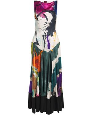ROKSANDA Silk Munir Midi Dress - White