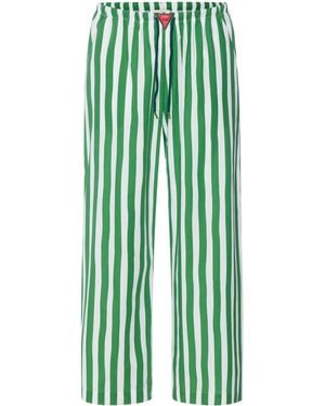Hanro X Charlotte Adam Stripe Lounge Trousers - Green