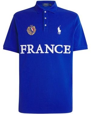 Polo Ralph Lauren Cotton France Polo Shirt - Blue