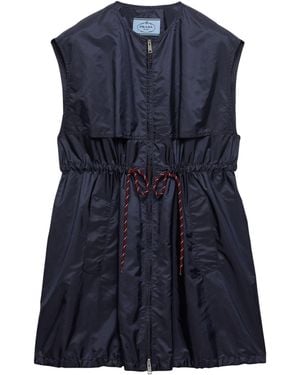 Prada Re-Nylon Midi Dress - Blue