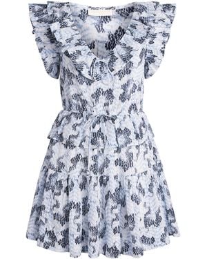 Ulla Johnson Cotton-Blend Celie Mini Dress - Blue