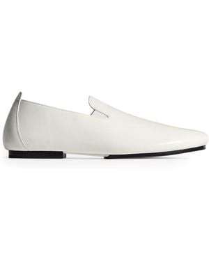 Bottega Veneta Lambskin Slippers - White