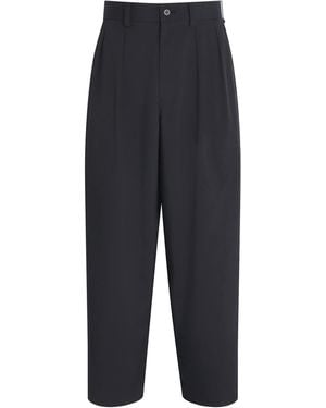 IM MEN Air Wide-Leg Trousers - Blue