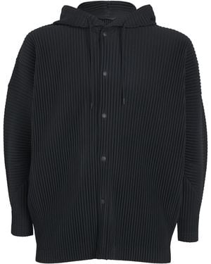 Homme Plissé Issey Miyake Pleated Hoodie - Blue