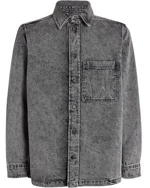 Samsøe & Samsøe Denim Sadamon B Overshirt - Grey