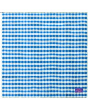 Loewe X Cosima Von Bonin Reversible Silk Scarf - Blue
