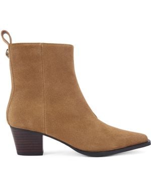 Kurt Geiger Suede Eagle Ankle Boots - Brown