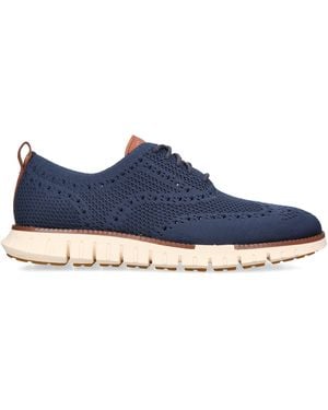 Cole Haan Zerøgrand Stitchlite Oxford Shoes - Blue