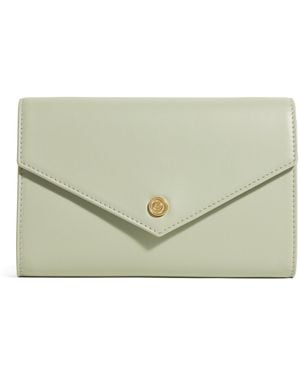 Harrods Smooth Leather Chain Wallet - Green
