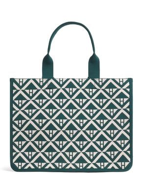 Harrods Medium Geometric Tote Bag - Blue