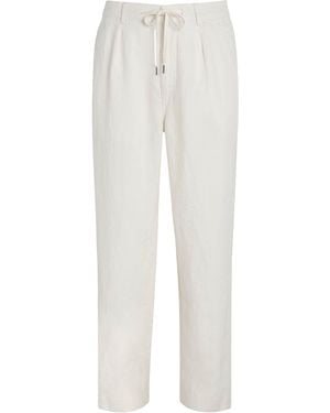 Polo Ralph Lauren Linen Drawstring Trousers - White