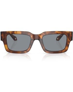 Giorgio Armani Acetate Rectangle Sunglasses - Red