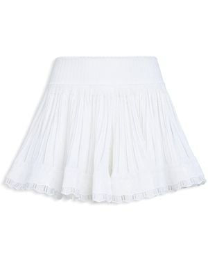 Alaïa Knitted Crinoline Shorts - White