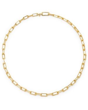 Monica Vinader Vermeil Alta Mini Chain Necklace - Metallic