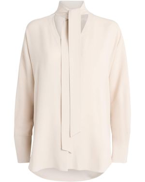 Agnona Tie-Neck Blouse - White