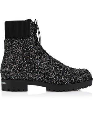 Christian Louboutin Trapman Tct 2 Suede Lace-Up Boots - Black