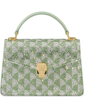 BVLGARI Mini Suede Serpenti Forever Top-Handle Bag - Green