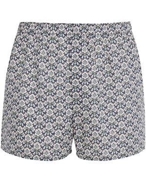 Sunspel Cotton Macsen Boxer Trunks - Grey