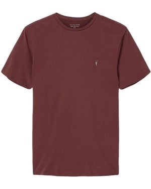 AllSaints Cotton Brace T-Shirt - Red