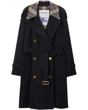 Burberry Mid-Length Castleford Trench Coat - Black