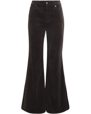 7 For All Mankind Velvet Retro Flared Jeans - Black