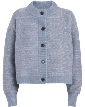FRAME Wool-Blend Femme Cardigan - Blue