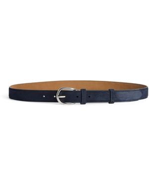 dunhill Suede Belt - Blue