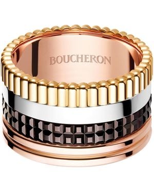 Boucheron Mixed Quatre Classique Large Ring - Multicolour