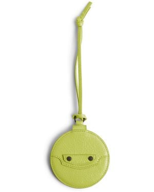 Balenciaga Le City Round Mirror Bag Charm - Metallic