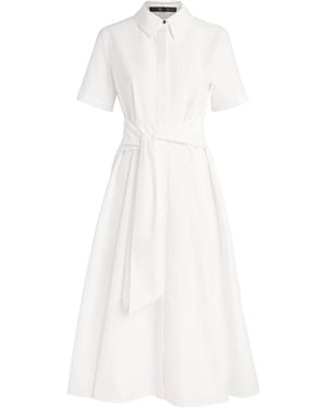 Toccin Cotton Poplin Megan Midi Shirt Dress - White