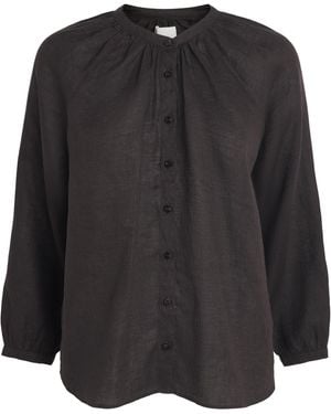 Citizens of Humanity Linen Paro Blouse - Black