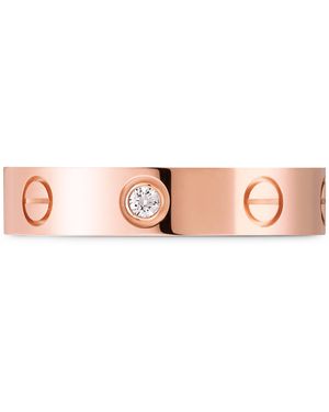 Cartier And Diamond Love Wedding Band - Pink