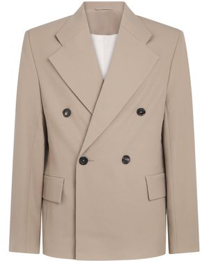 Séfr Double-Breasted Donovan Blazer - Natural