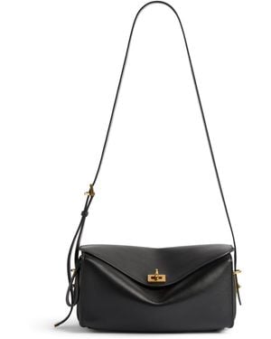 Balenciaga Medium Calfskin Le 7 Shoulder Bag - Black