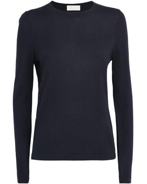 FALKE Merino Wool Extra-Fine Jumper - Blue