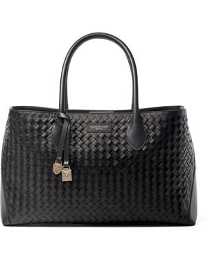 Aspinal of London Leather London Tote Bag - Black
