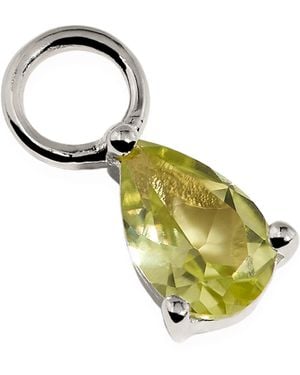 Astrid & Miyu And Emerald May Birthstone Earring Charm - Metallic