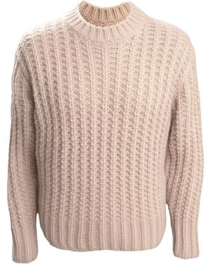 Alan Scott Cashmere Feather Knit Jumper - Pink