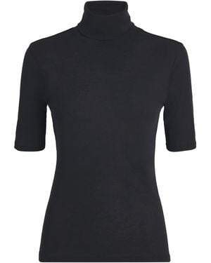 Camilla & Marc Cotton Dakota Funnel-Neck Top - Black