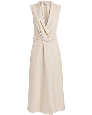 RETORI Silk Wrap Maxi Dress - Natural