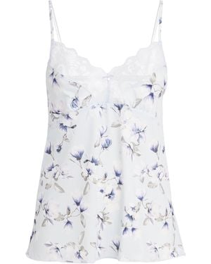Fantasie Lace-Trim Floral Lucia Camisole Top - White