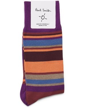 Paul Smith Stripe Socks - Red
