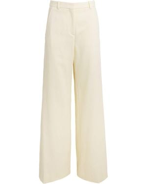 Maje Tailored Wide-Leg Trousers - White