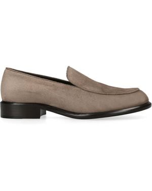 KHAITE Suede Miles Loafers 35 - Grey